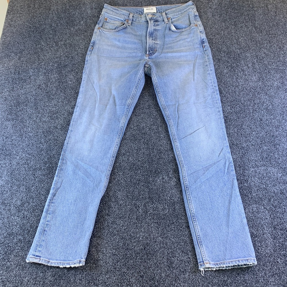 Agolde Willow Jeans Womens 27 (Fits 28x28) Blue Denim Skinny Leg Mid Rise